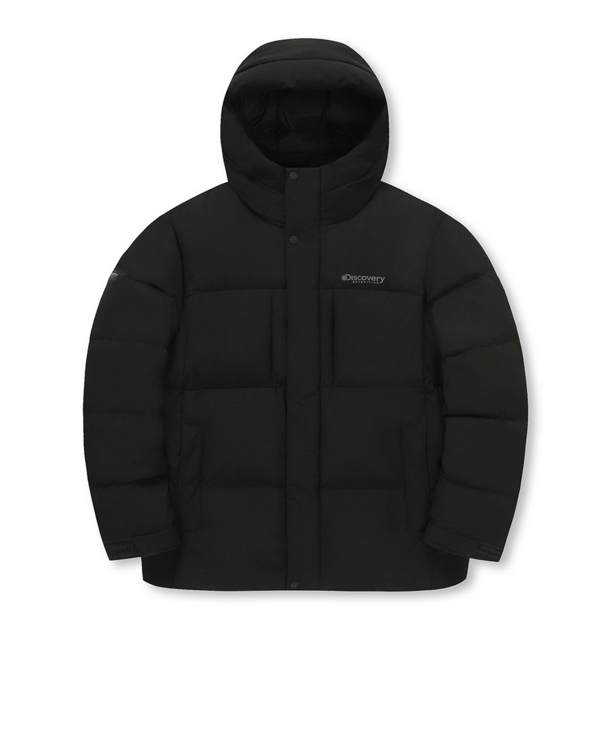 디스커버리 익스페디션(DISCOVERY EXPEDITION) 남성 레스터G 구스다운 숏패딩 (BLACK)