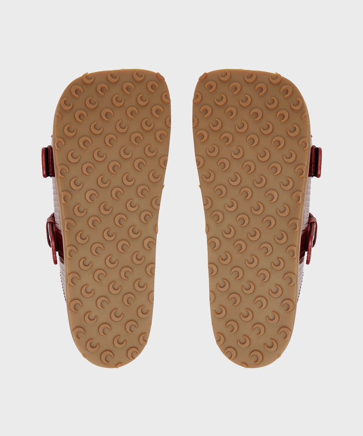 마린 세르(MARINE SERRE) (M) 맨즈 리자드 프린티드 레더 MS 슬라이드 레드 LIZARD PRINTED LEATHER MS SLIDE RD10 RED