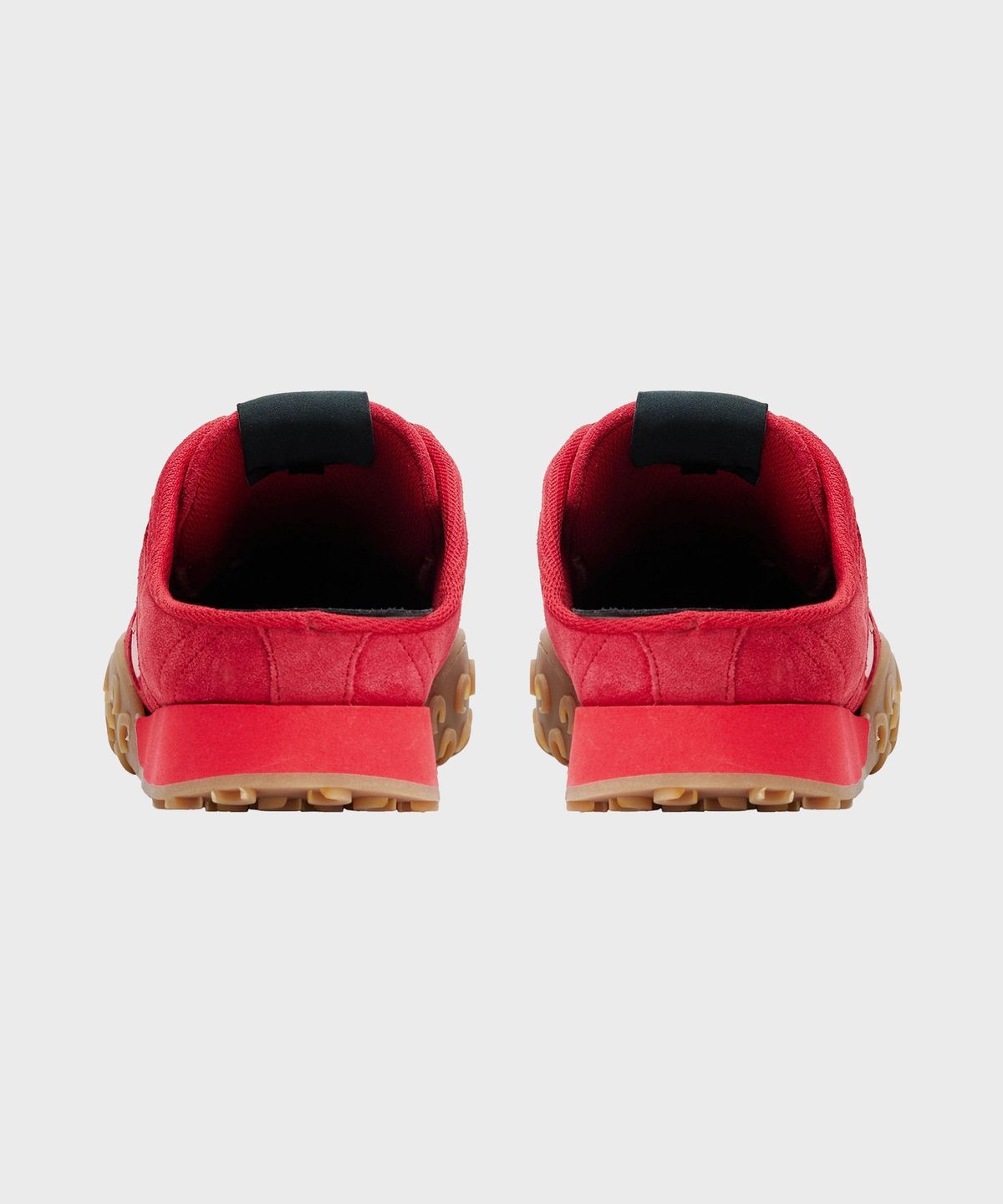 마린 세르(MARINE SERRE) (W) 스웨이드 레더 MS 라이즈 타이코 뮬 레드 SUEDE LEATHER MS RISE TYKO MULE RD10 RED