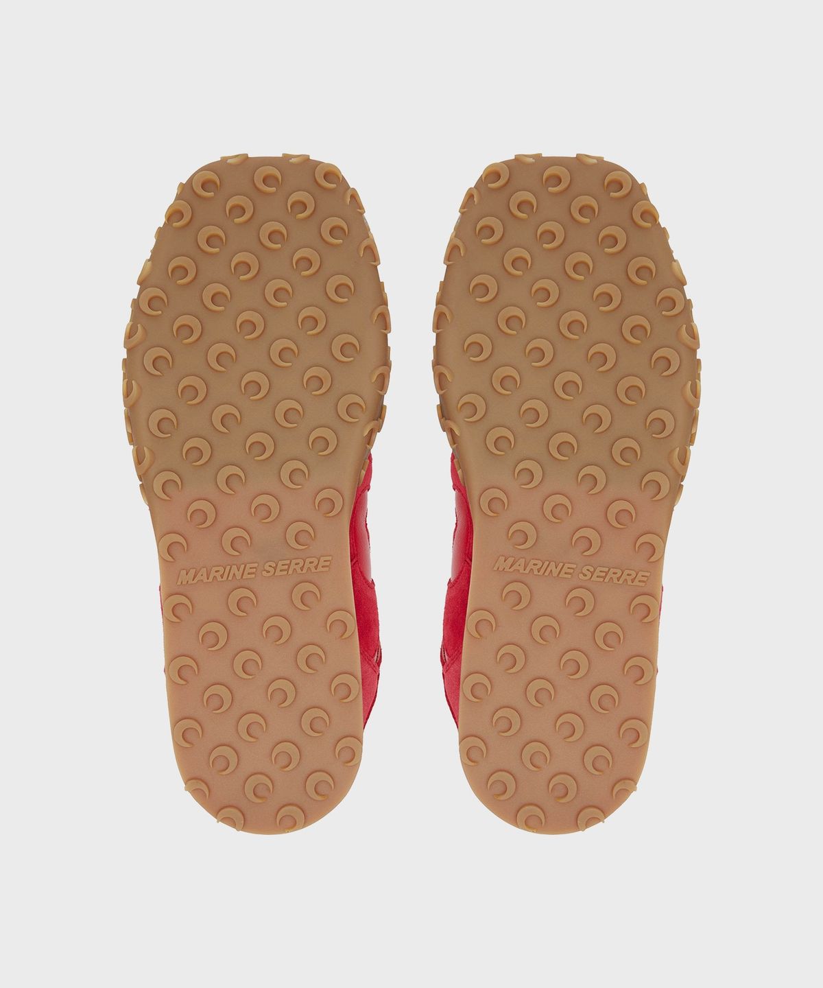 마린 세르(MARINE SERRE) (W) 스웨이드 레더 MS 라이즈 타이코 뮬 레드 SUEDE LEATHER MS RISE TYKO MULE RD10 RED