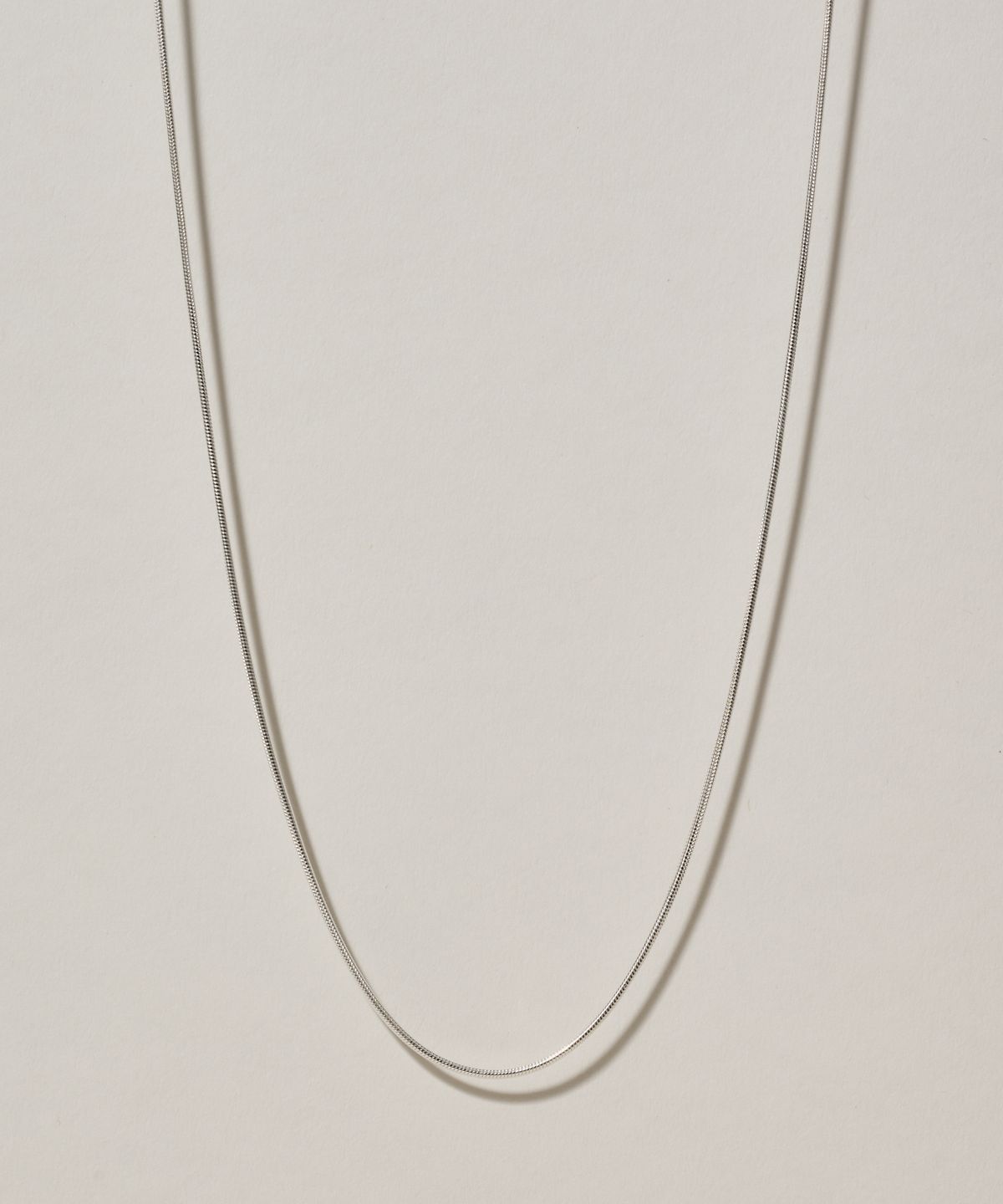 노비스도쿄(NOVICE TOKYO) 심플 내로우 목걸이 Simple Narrow Necklace［Silver925］(2 Size) / Silver