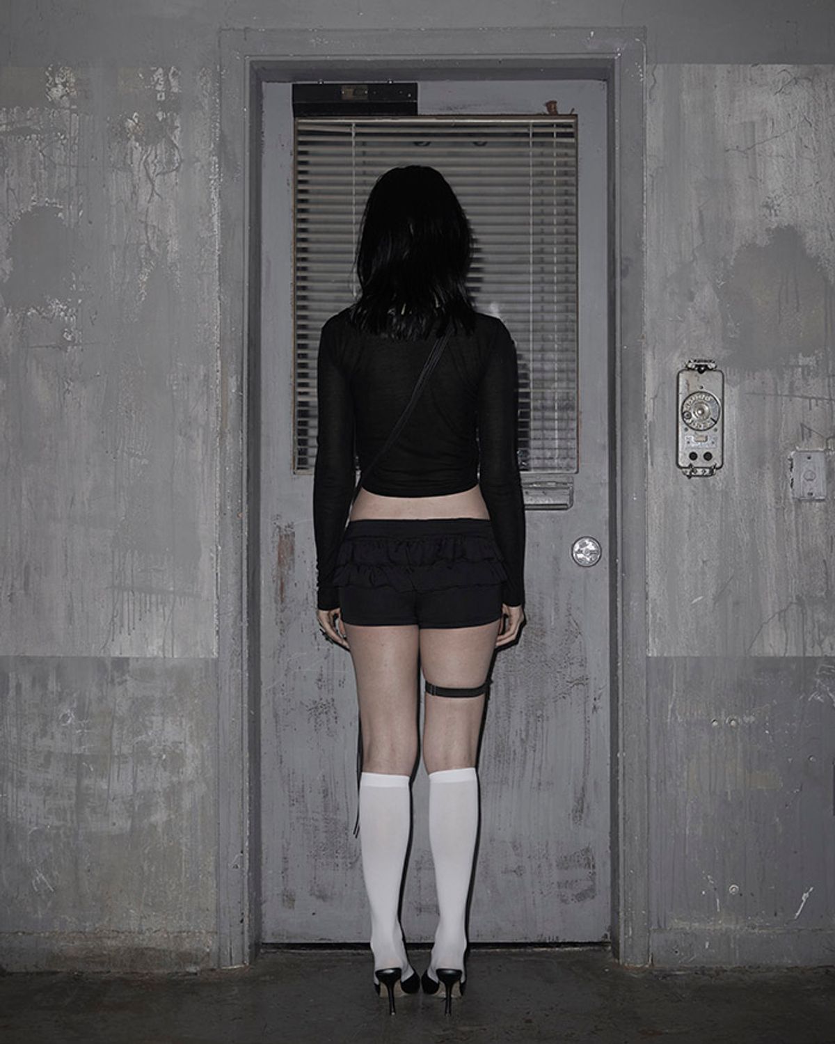 쏘씨(SAUCY) Glint cross T (Black)