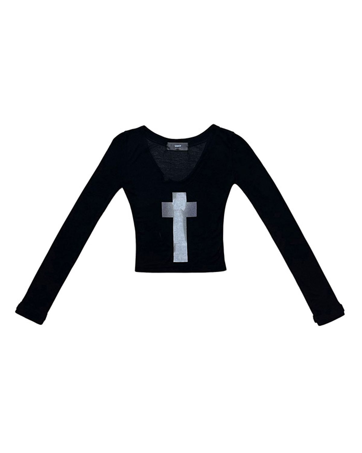 쏘씨(SAUCY) Glint cross T (Black)