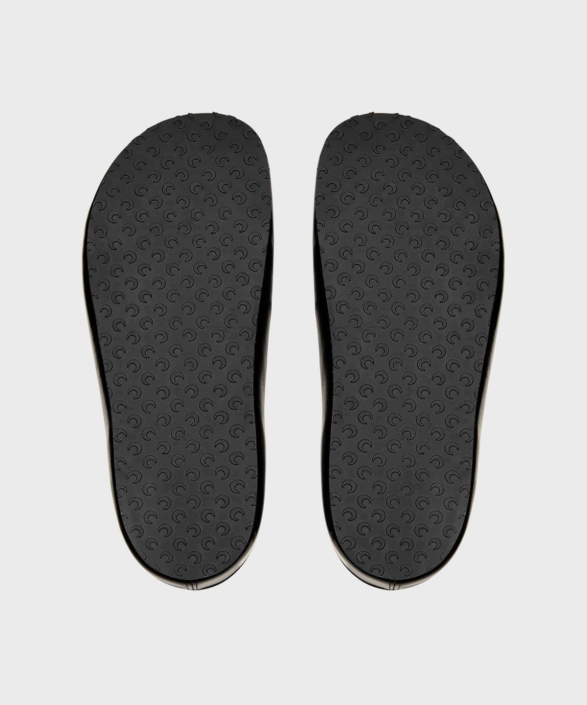 마린 세르(MARINE SERRE) (W) 스무스 레더 MS 슬립 블랙 SMOOTH LEATHER MS SLIP BK99 BLACK