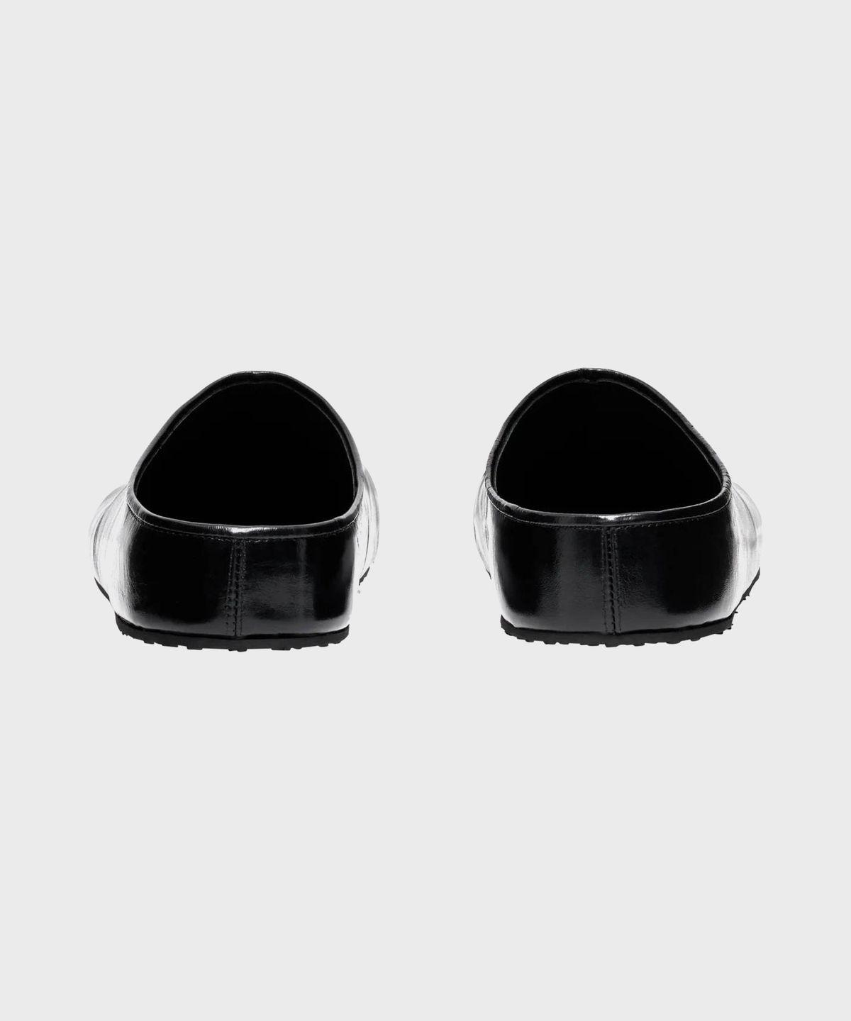 마린 세르(MARINE SERRE) (M) 맨즈 스무스 레더 MS 슬립 블랙 SMOOTH LEATHER MS SLIP BK99 BLACK
