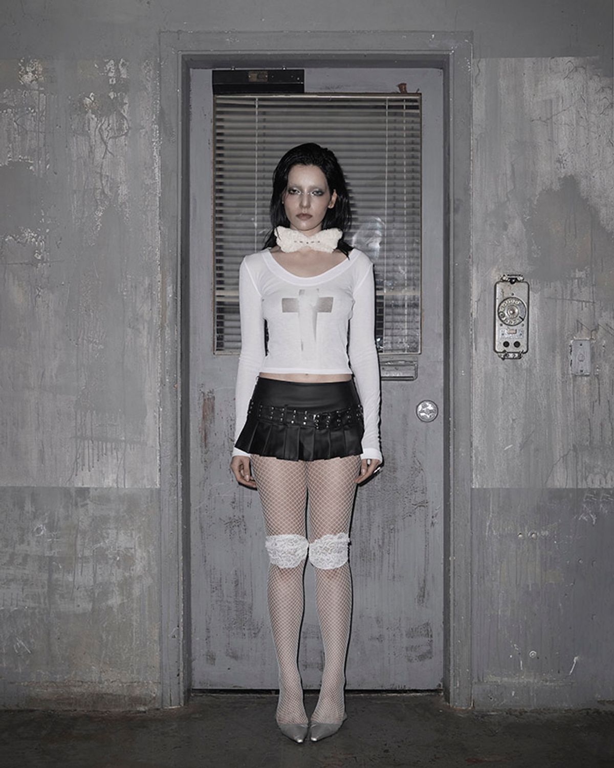 쏘씨(SAUCY) Glint cross T (White)