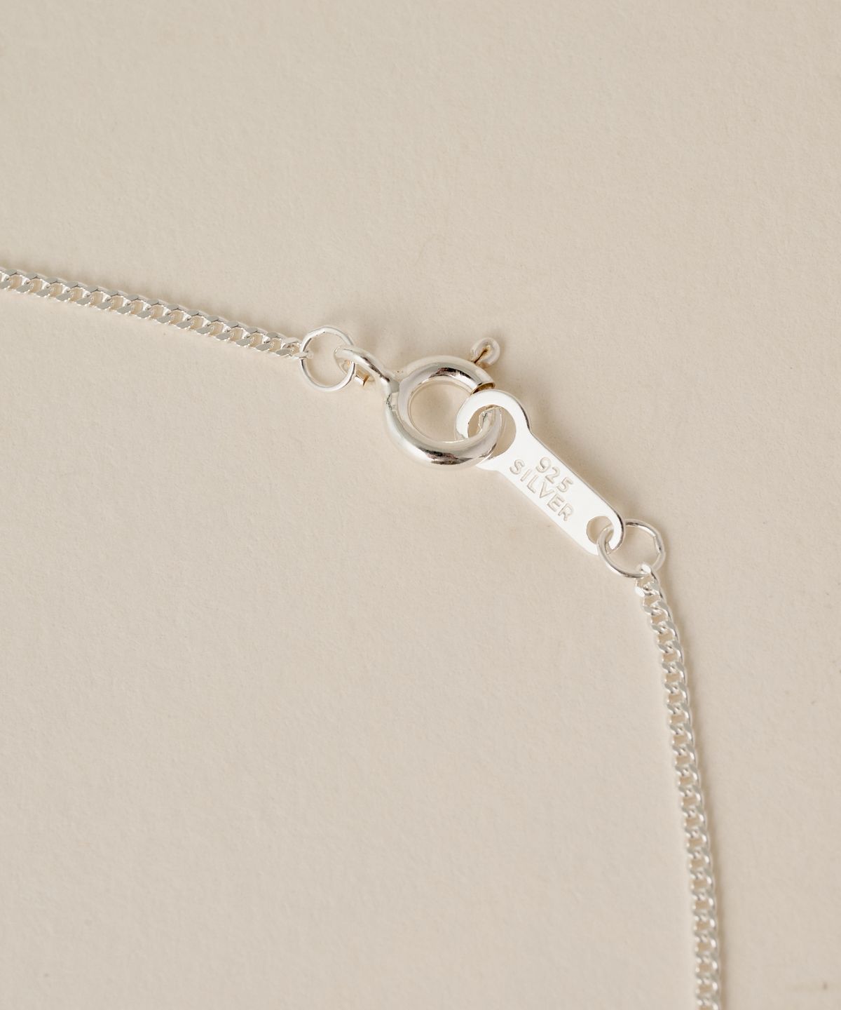 노비스도쿄(NOVICE TOKYO) 얇은 곡선 체인 목걸이 Thin Curb Chain Necklace [Silver925](2 Size) / Silver