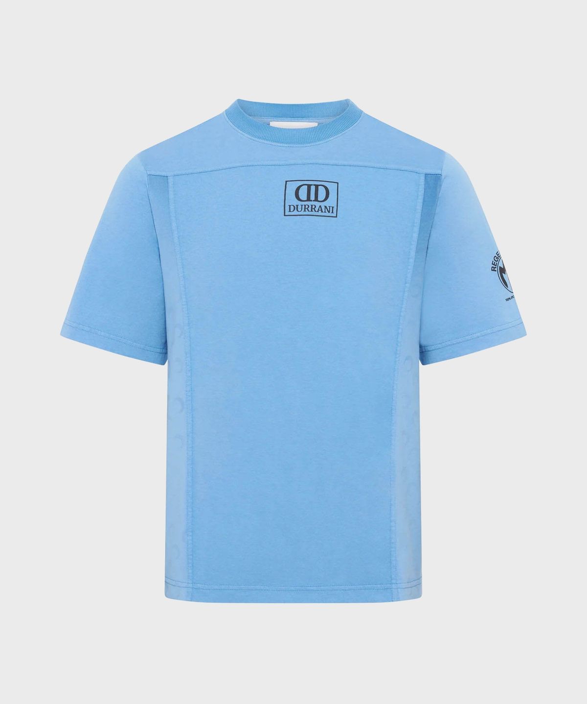 마린 세르(MARINE SERRE) (M) 리제너레이티드 그래픽 레귤러 핏 티셔츠 라이트 블루 REGENERATED GRAPHIC T-SHIRTS REGULAR FIT T-SHIRT BL05 LIGHT BLUE