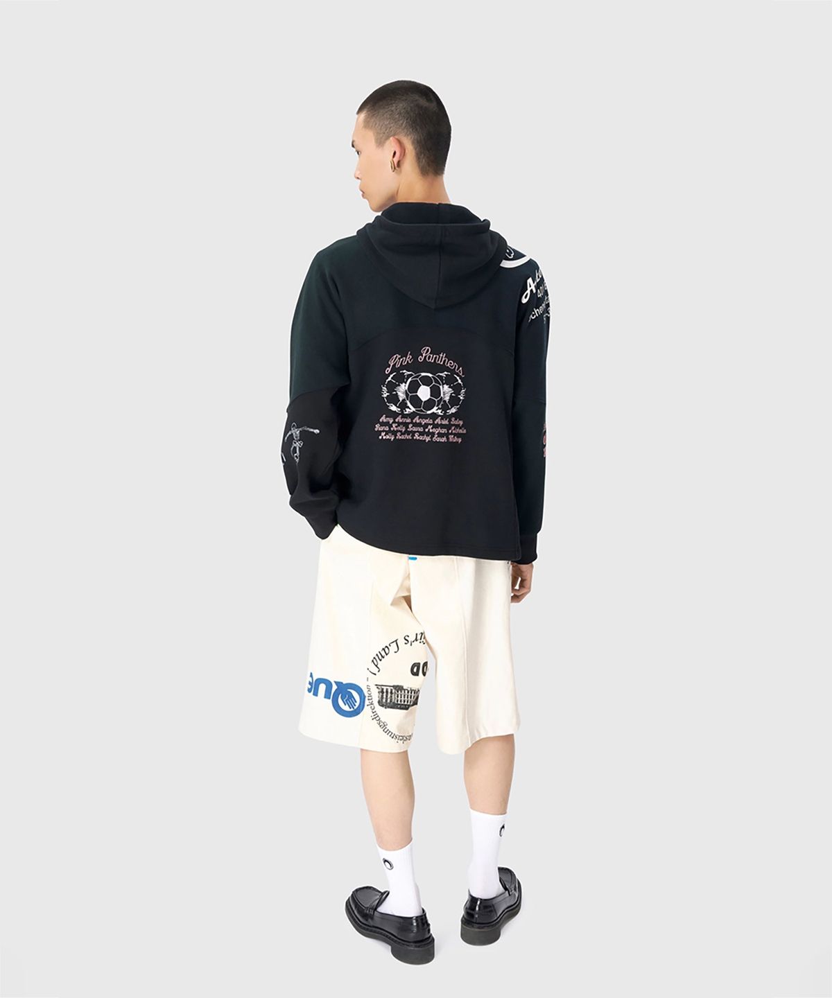 마린 세르(MARINE SERRE) (U) 리제너레이티드 토트 백 카고 쇼츠 에크루 REGENERATED TOTE BAGS CARGO SHORTS WH30 ECRU
