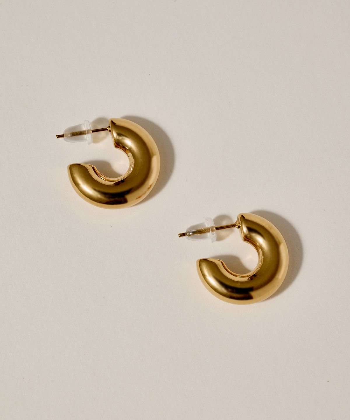 노비스도쿄(NOVICE TOKYO) 청키 후프 피어스 Chunky Hoop Pierce［Stainless］ / Gold