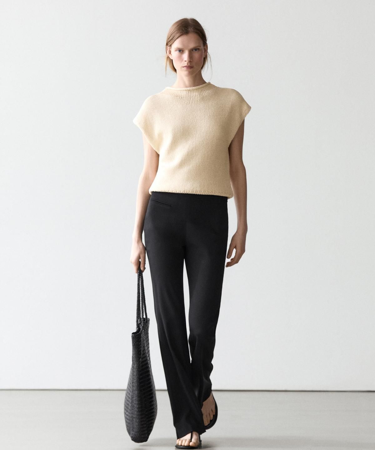마시모두띠(MASSIMO DUTTI) 포켓 디테일 플레어 팬츠