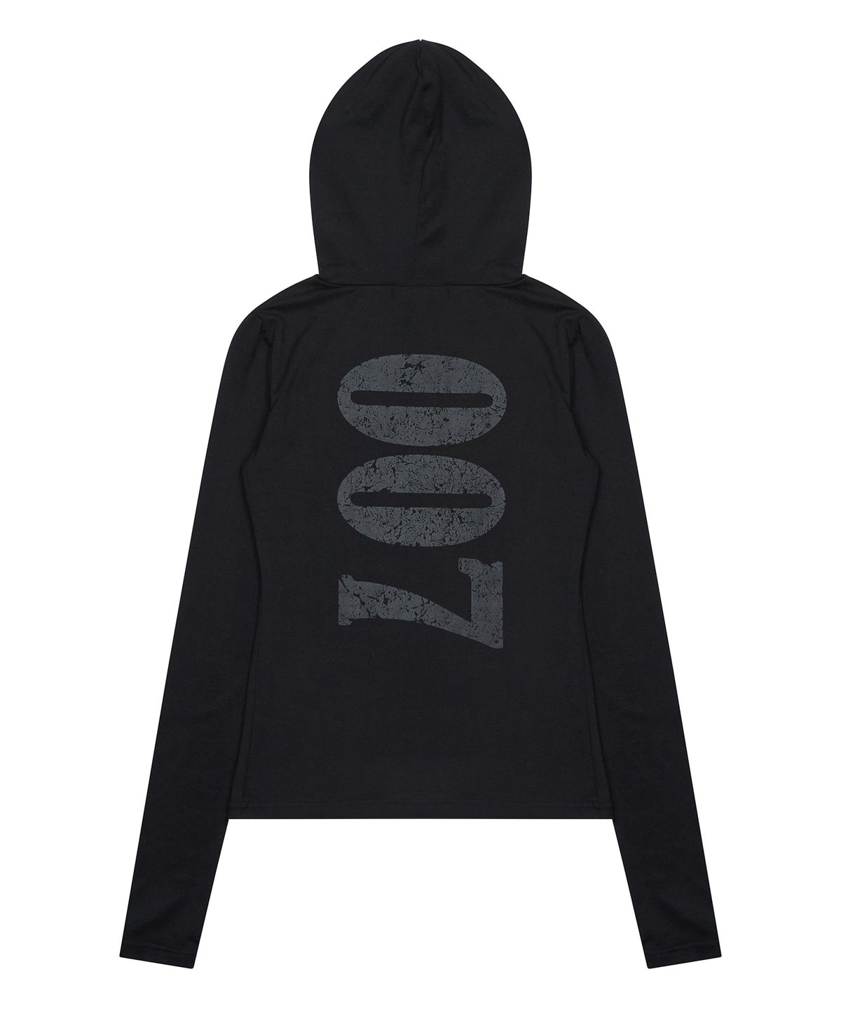 러브이즈트루(LUVISTRUE) GT 007 HOODED T-SHIRT(BLACK)