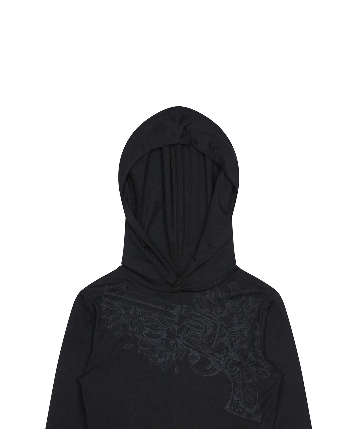 러브이즈트루(LUVISTRUE) GT 007 HOODED T-SHIRT(BLACK)