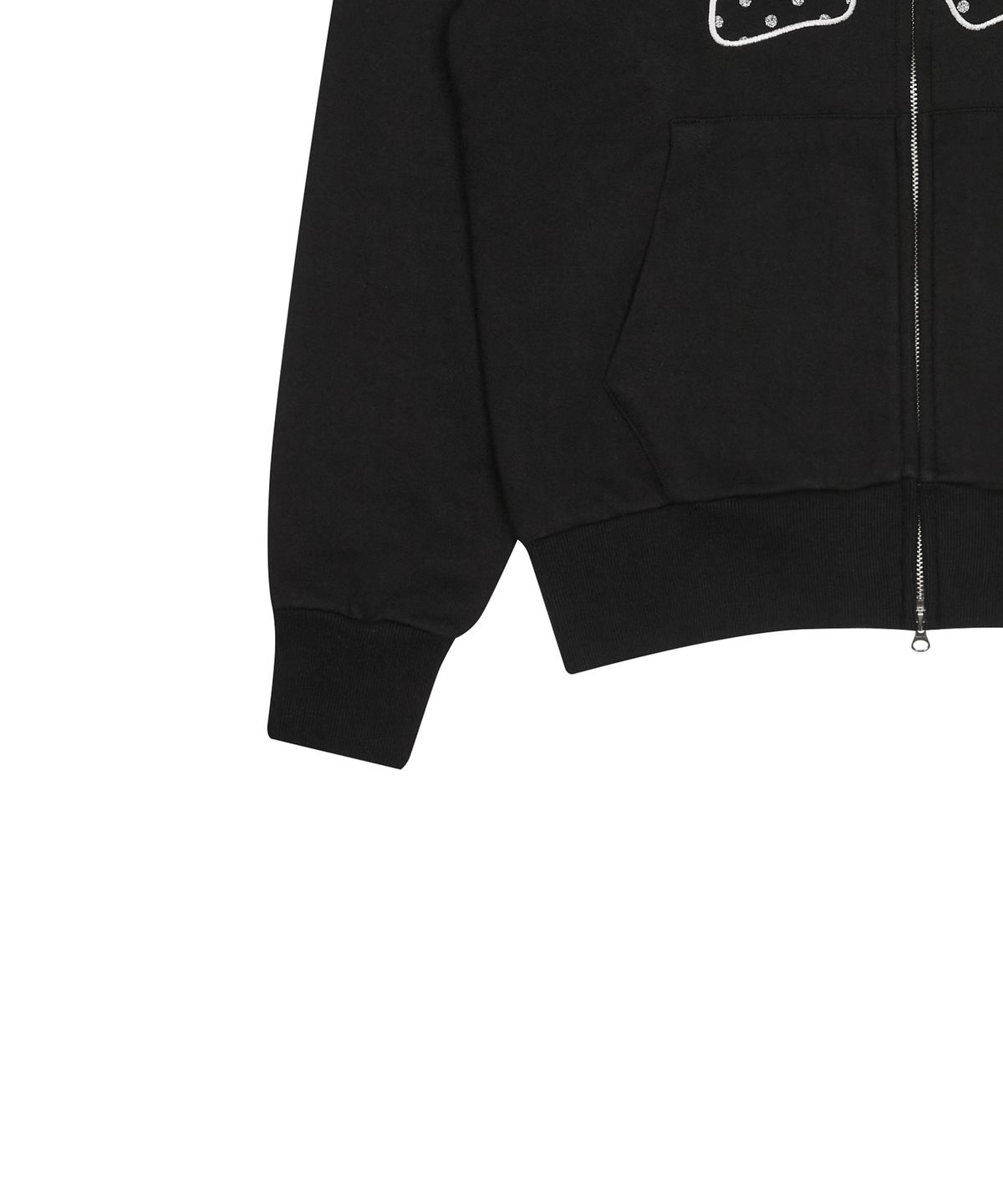 러브이즈트루(LUVISTRUE) GT R HOOD ZIP UP(BLACK)