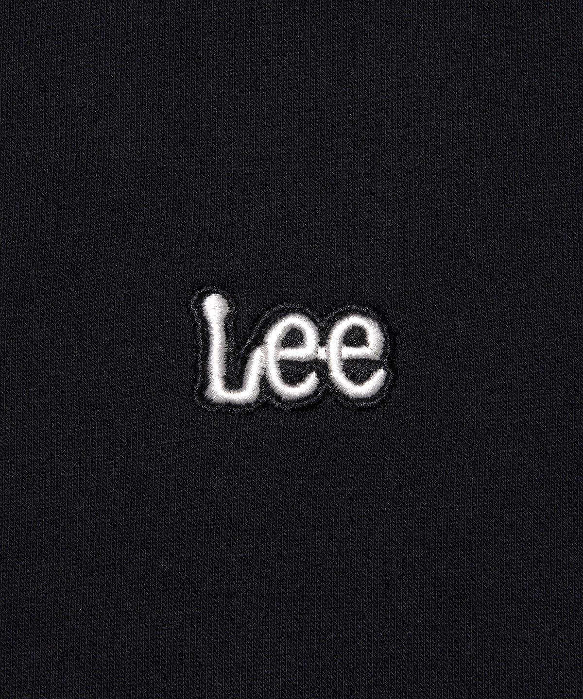 리(LEE) 스몰 트위치 로고 후드 집업 블랙