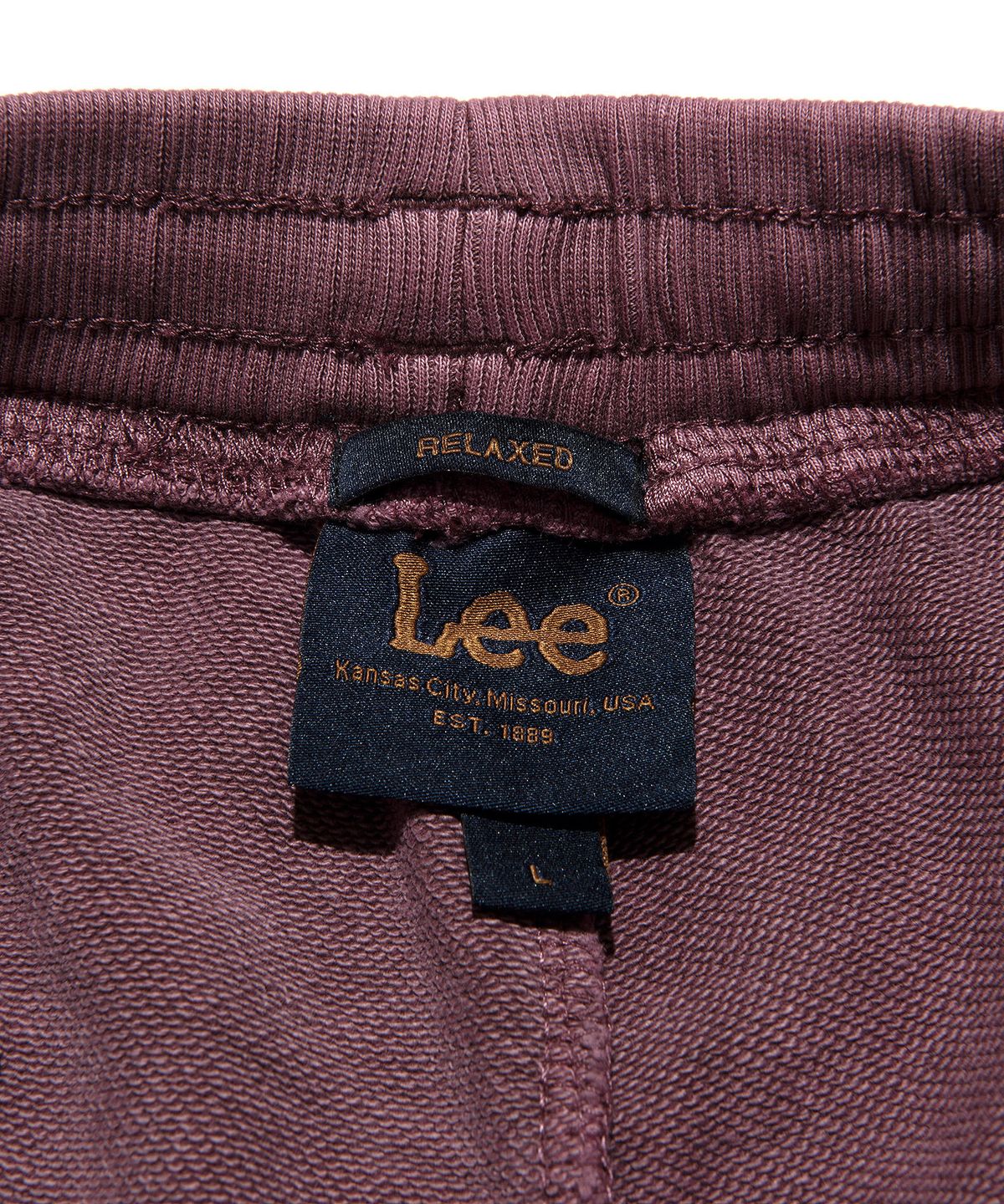 리(LEE) 다이드 라벨 스웻 팬츠 피그먼트 핑크