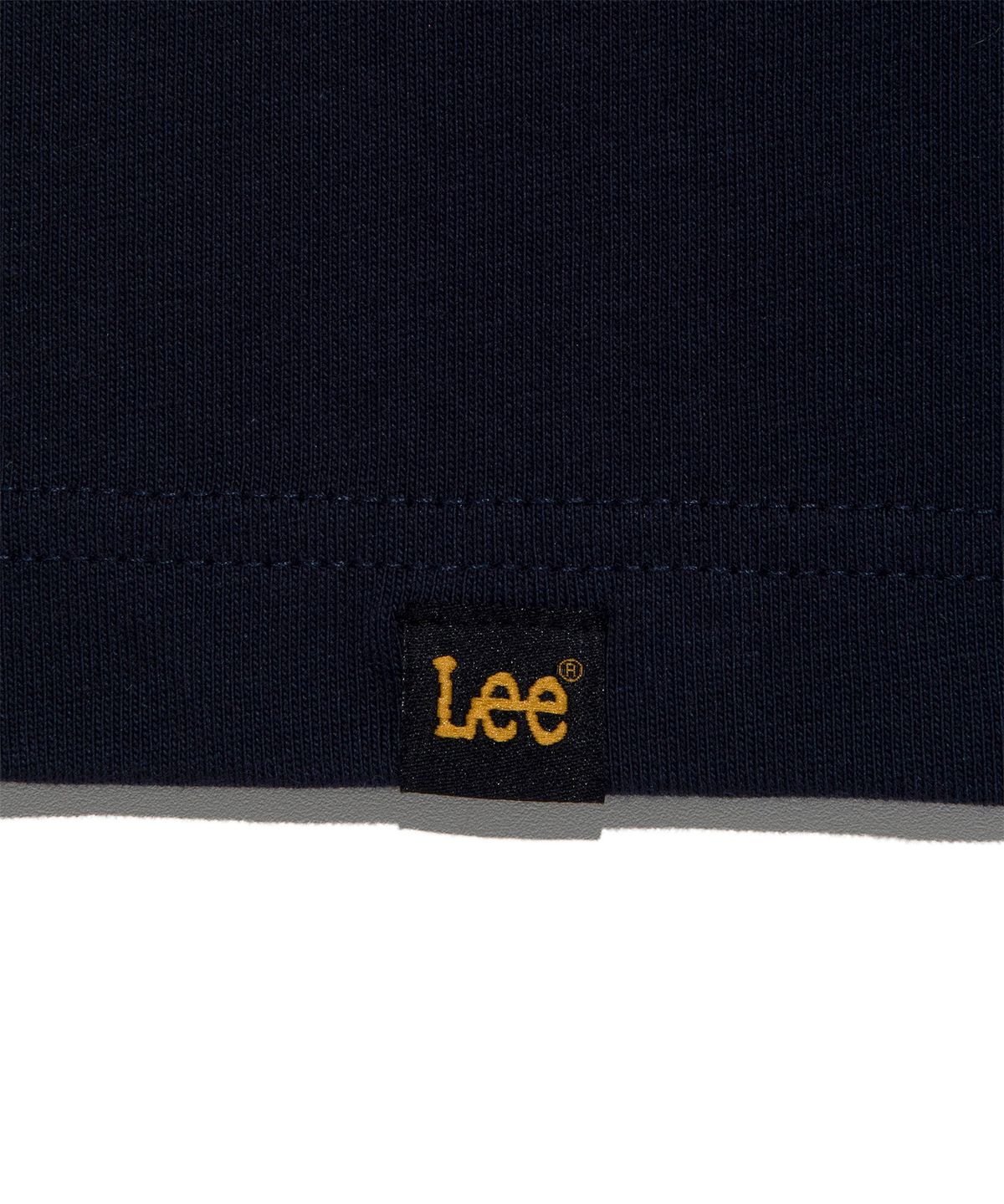 리(LEE) 배색 래글런 긴팔 티셔츠 네이비