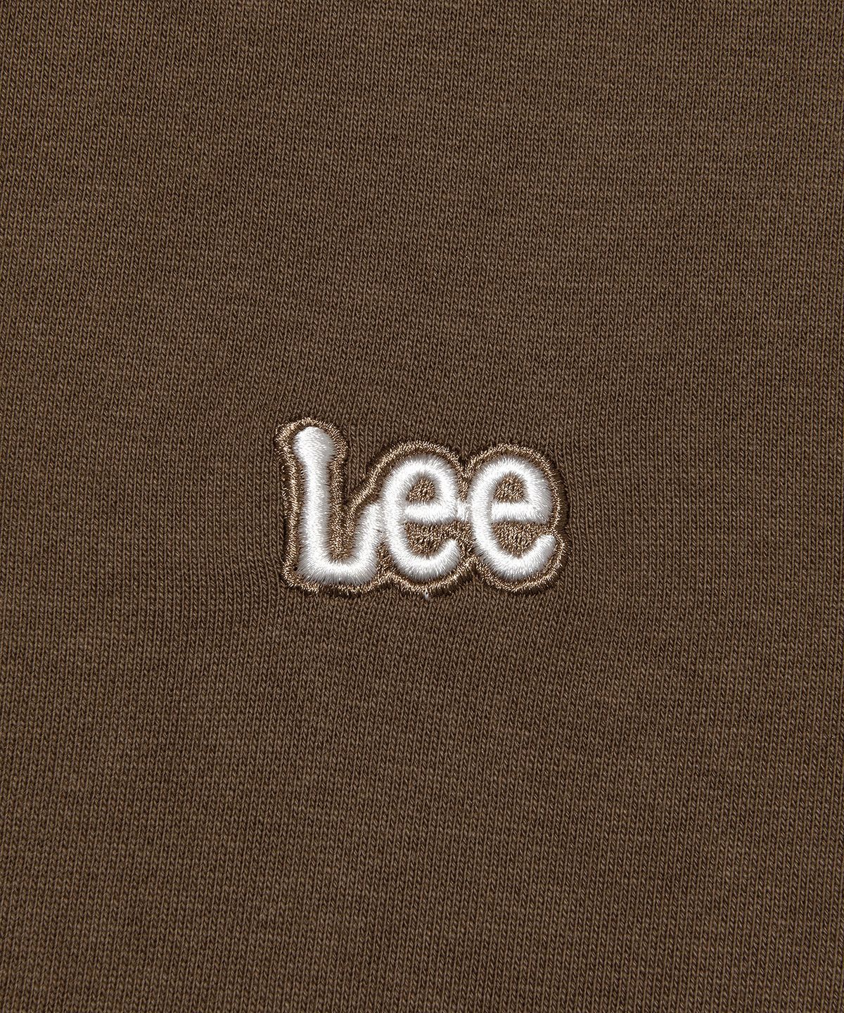리(LEE) 스몰 트위치 로고 후드 집업 브라운