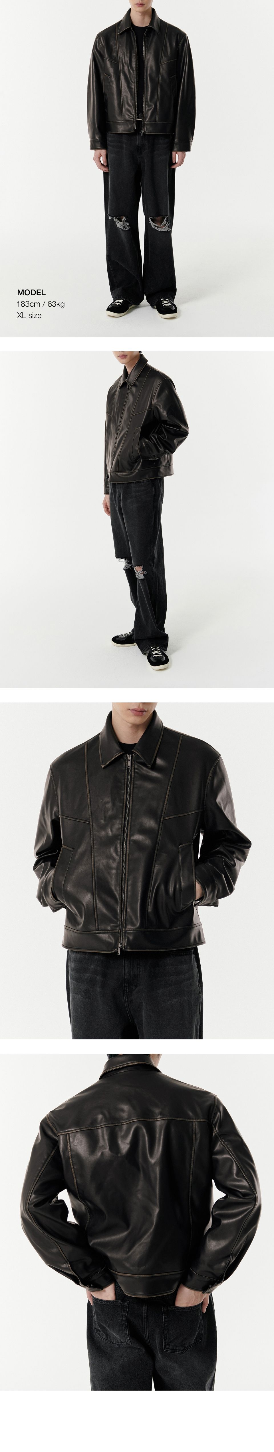 MUSINSA公式 | MUSINSA STANDARD Faded Synthetic Leather