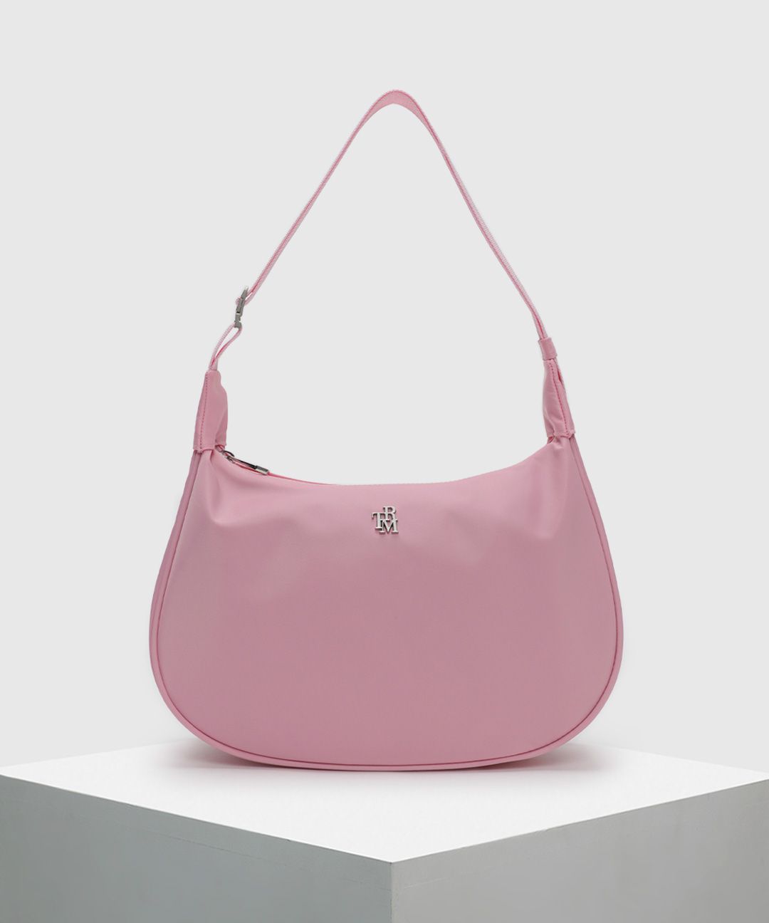 MUSINSA | TRM TRM Recycle Big Slime Nylon Hobo Bag C.PINK