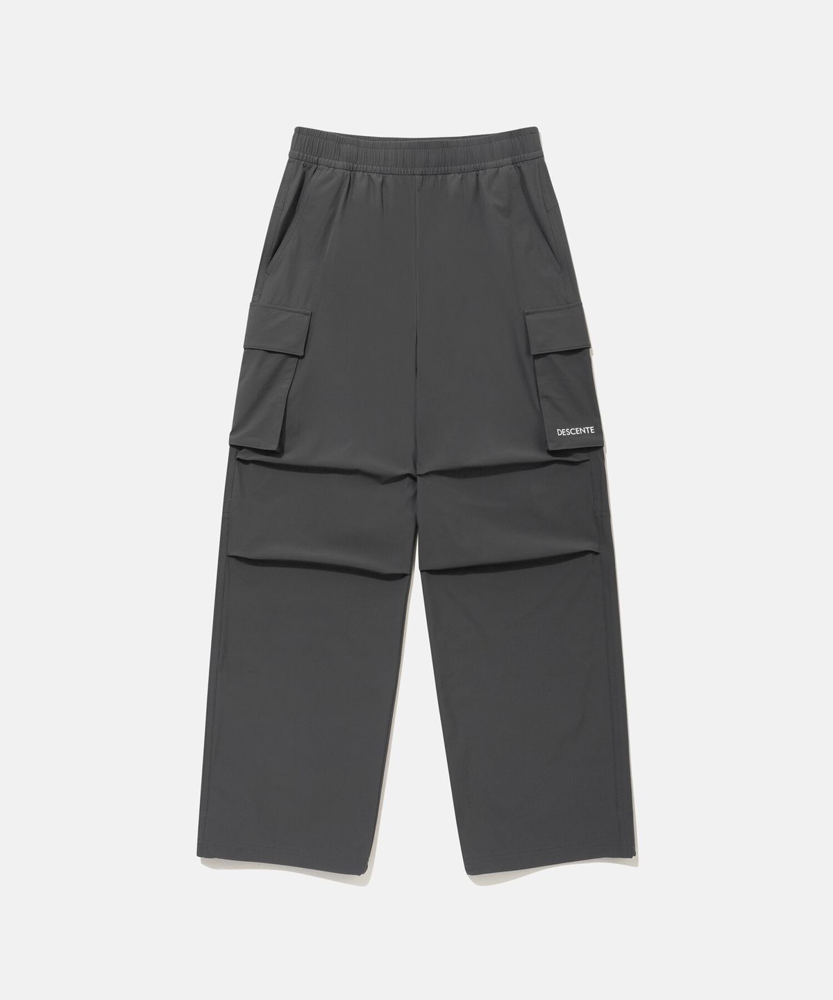 데상트(DESCENTE) 파라슈트 우븐 팬츠 차콜 그레이(SQ323UPT82)