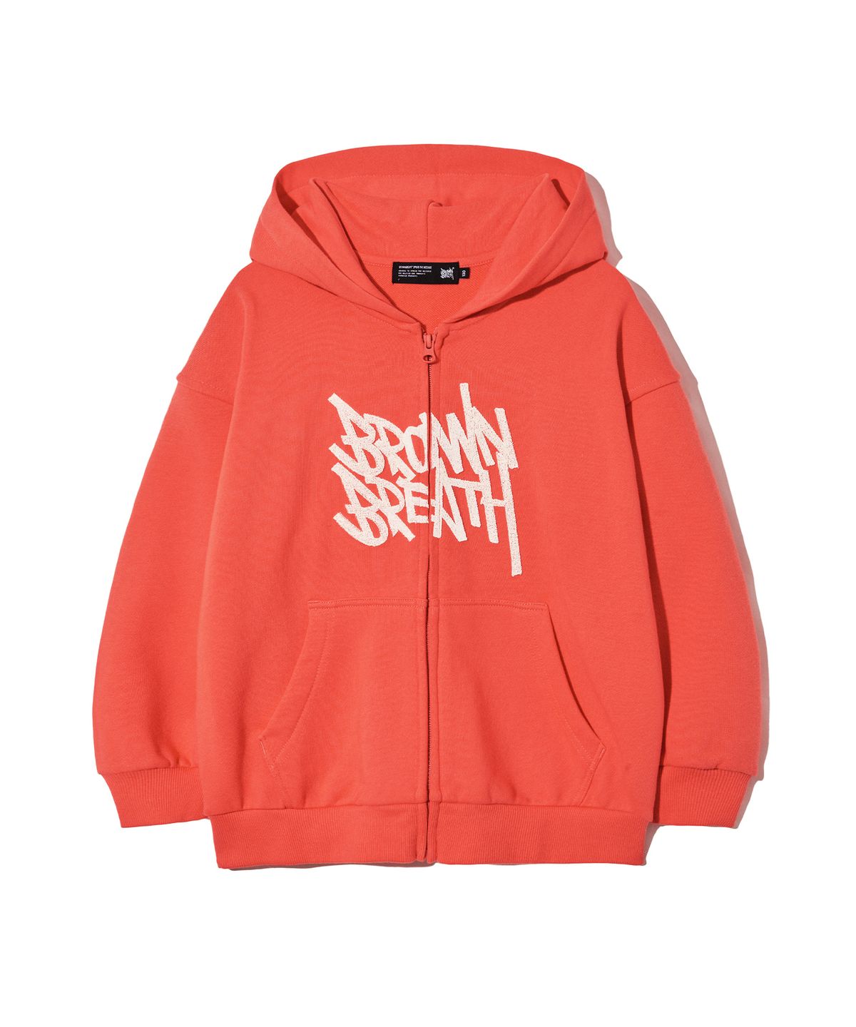 브라운브레스 키즈(BROWNBREATH KIDS) KIDS TAG HOOD ZIP UP - ORANGE