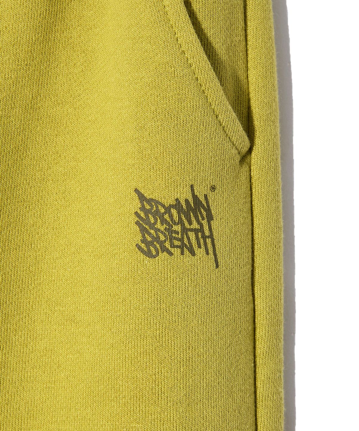 브라운브레스 키즈(BROWNBREATH KIDS) KIDS TAG SWEATPANTS - LIME
