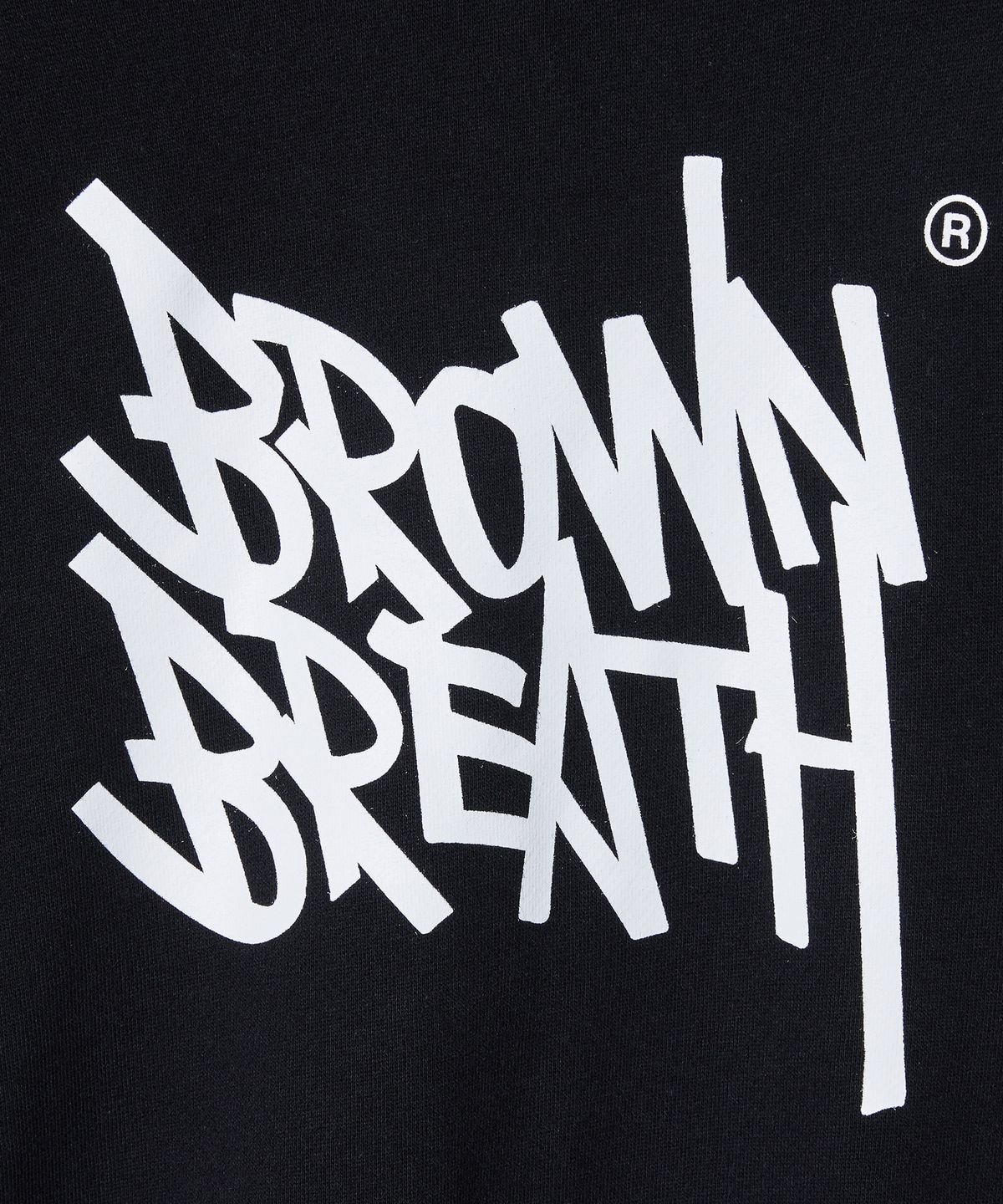 브라운브레스 키즈(BROWNBREATH KIDS) KIDS TAG CREWNECK - BLACK