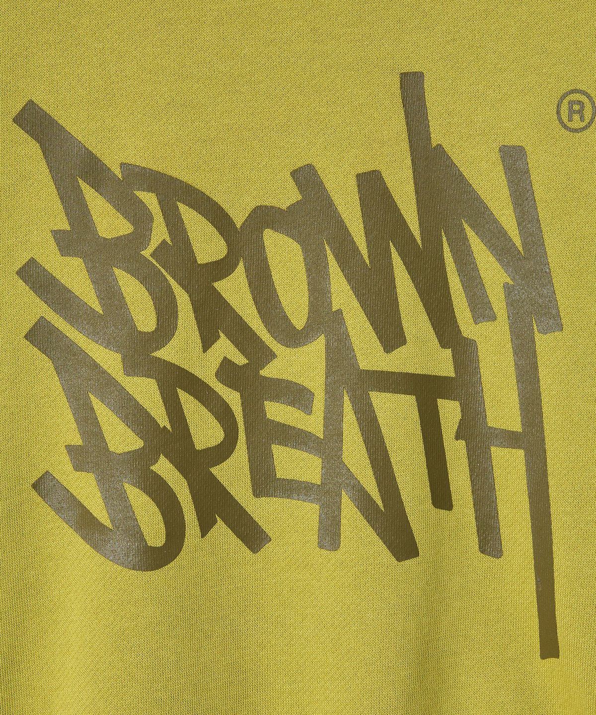 브라운브레스 키즈(BROWNBREATH KIDS) KIDS TAG CREWNECK - LIME