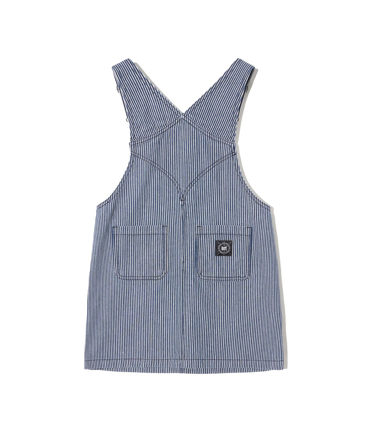 브라운브레스 키즈(BROWNBREATH KIDS) KIDS GIRL STRIPE OVERALL - INDIGO
