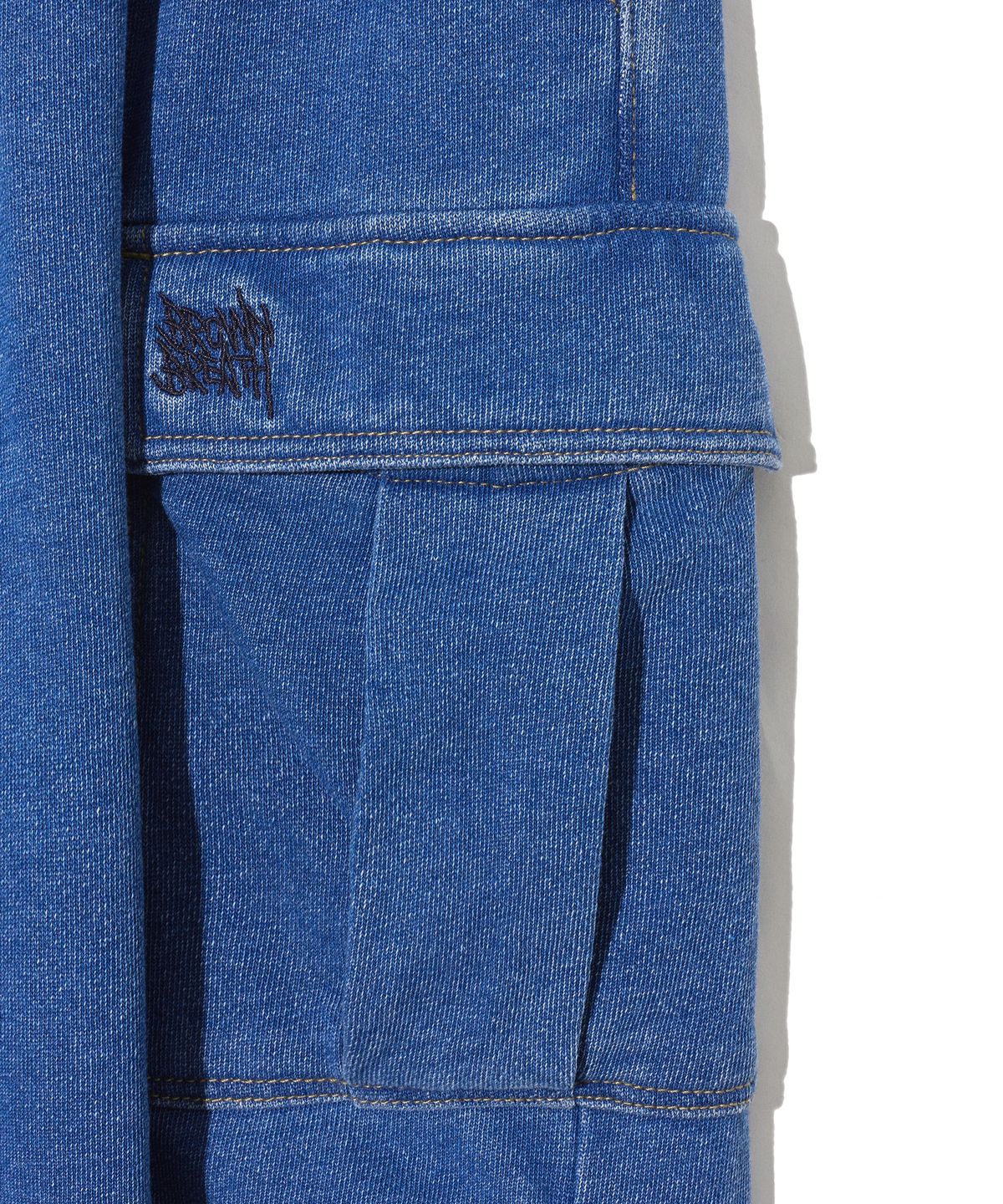 브라운브레스 키즈(BROWNBREATH KIDS) KIDS DENIM CARGO PANTS - BLUE
