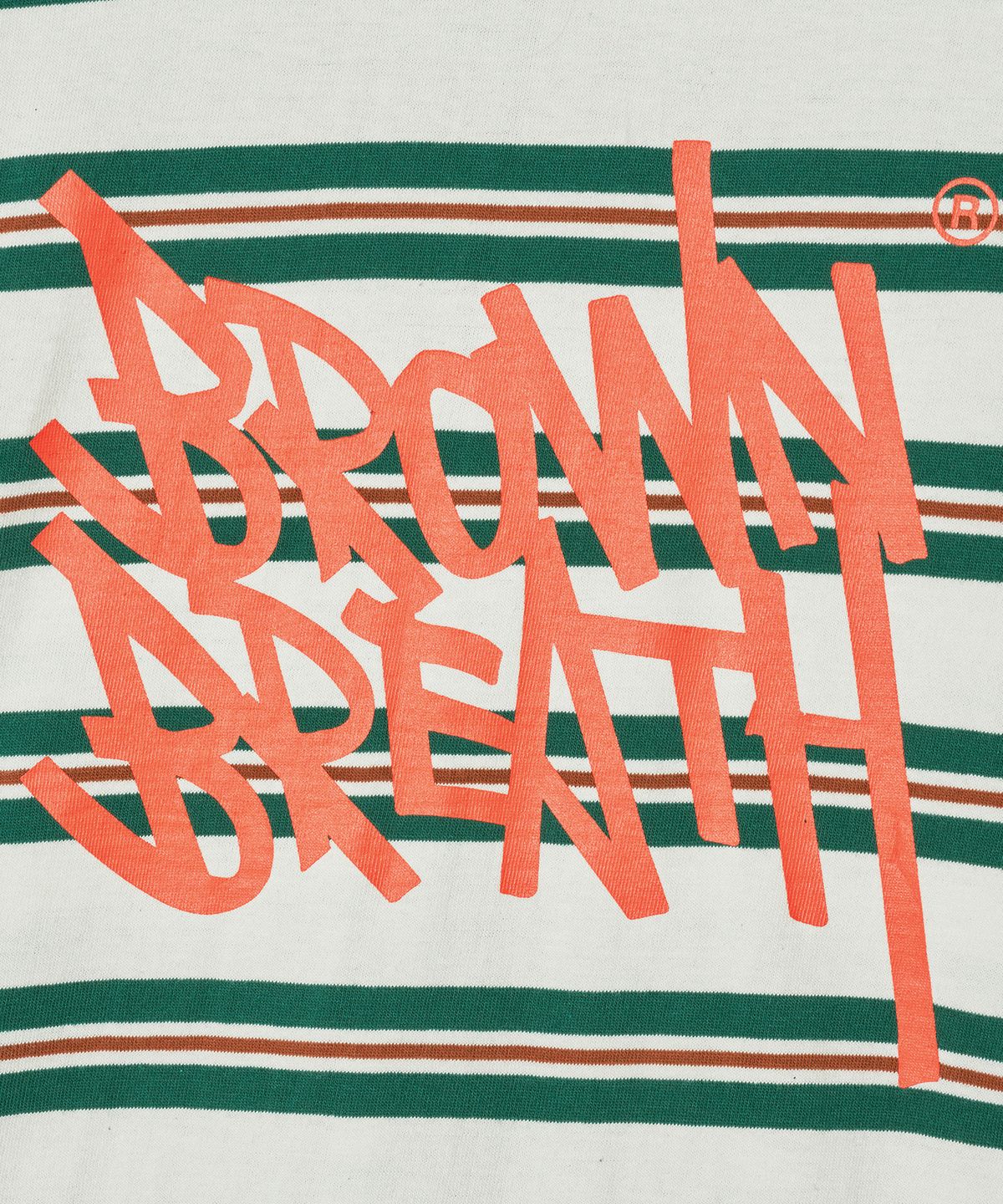 브라운브레스 키즈(BROWNBREATH KIDS) KIDS TAG STRIPE LONGSLEEVE - GREEN