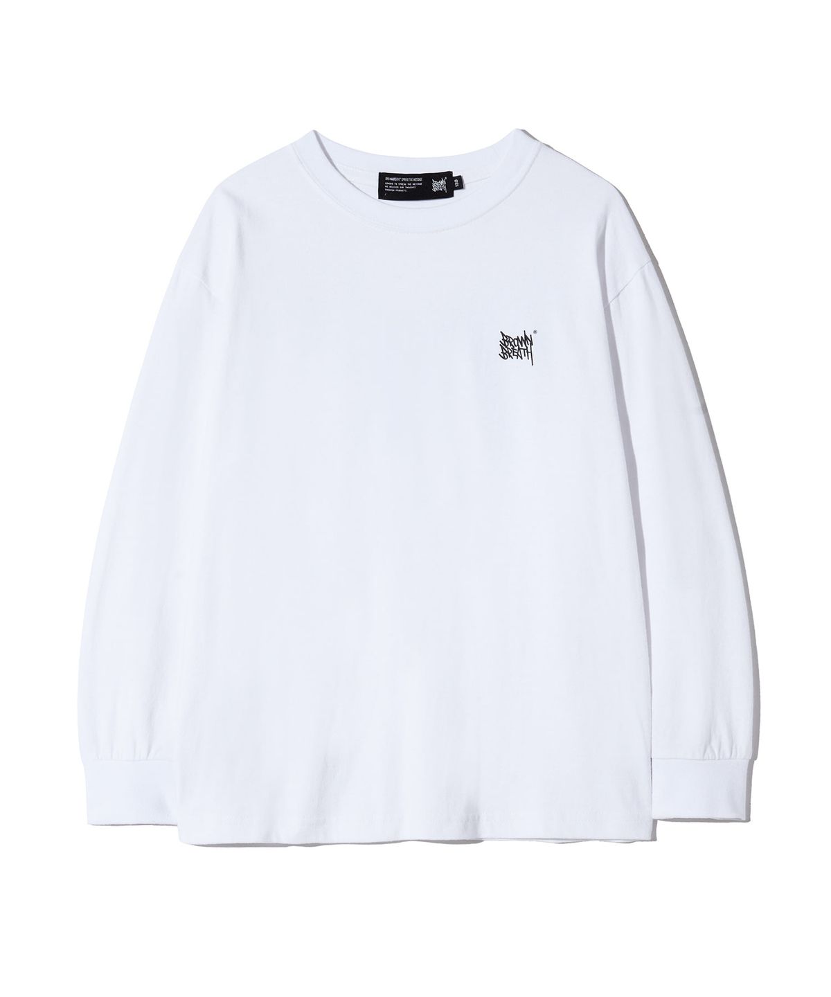 브라운브레스 키즈(BROWNBREATH KIDS) KIDS TAG  LONGSLEEVE - WHITE