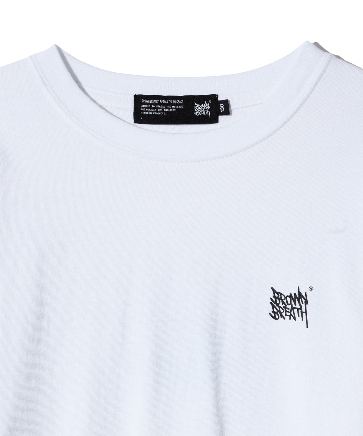 브라운브레스 키즈(BROWNBREATH KIDS) KIDS TAG  LONGSLEEVE - WHITE