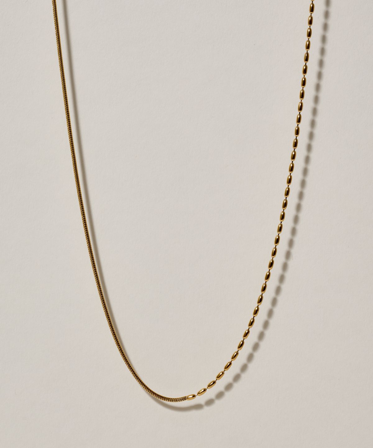 노비스도쿄(NOVICE TOKYO) 콤비 목걸이 Combi Necklace［Stainless］/ One color