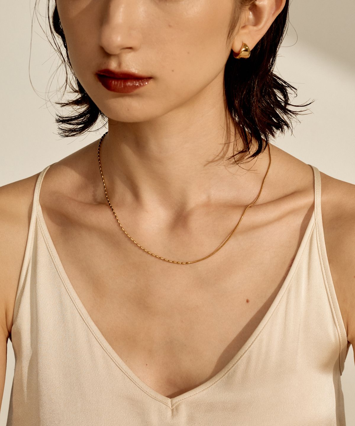 노비스도쿄(NOVICE TOKYO) 콤비 목걸이 Combi Necklace［Stainless］/ One color