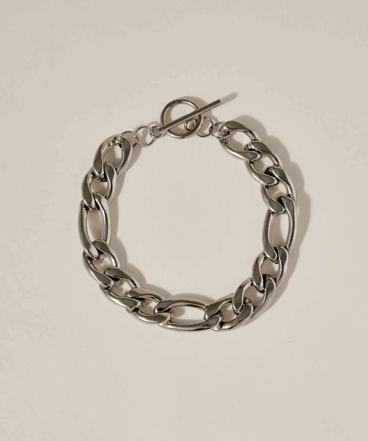 노비스도쿄(NOVICE TOKYO) 커브 체인 팔찌 Curb Chain Bracelet［Stainless］ / Silver