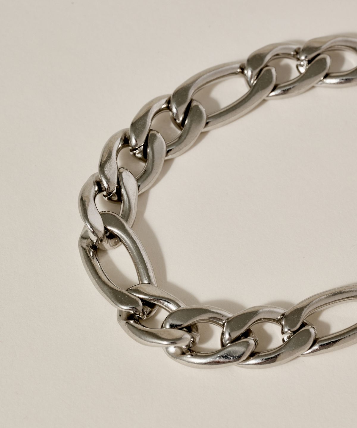 노비스도쿄(NOVICE TOKYO) 커브 체인 팔찌 Curb Chain Bracelet［Stainless］ / Silver