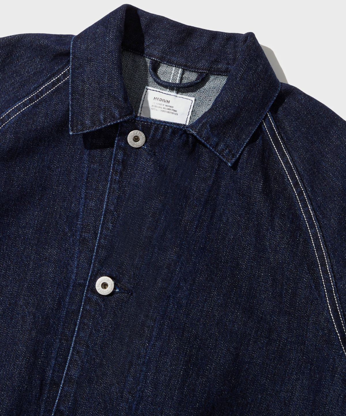 아웃스탠딩(OUTSTANDING) W.W. II SELVEDGE DENIM CHORE JACKET_INDIGO