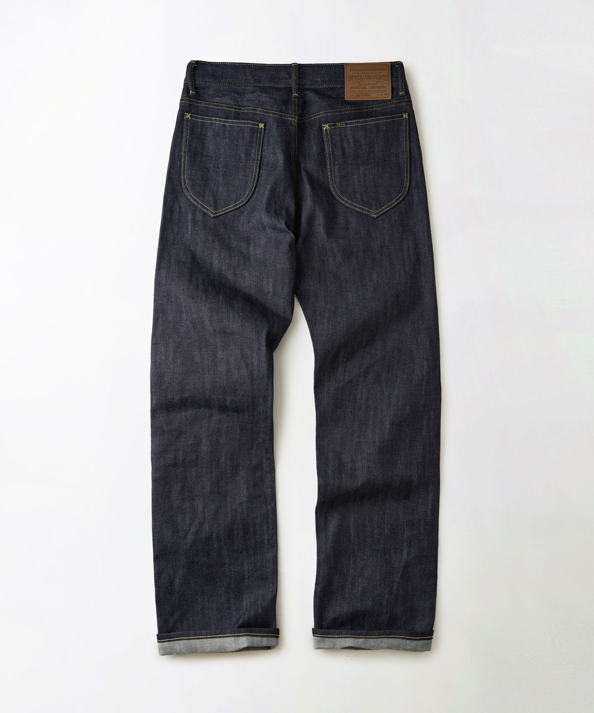 아웃스탠딩(OUTSTANDING) 50S RIDERS SELVEDGE ZIP PANTS_INDIGO