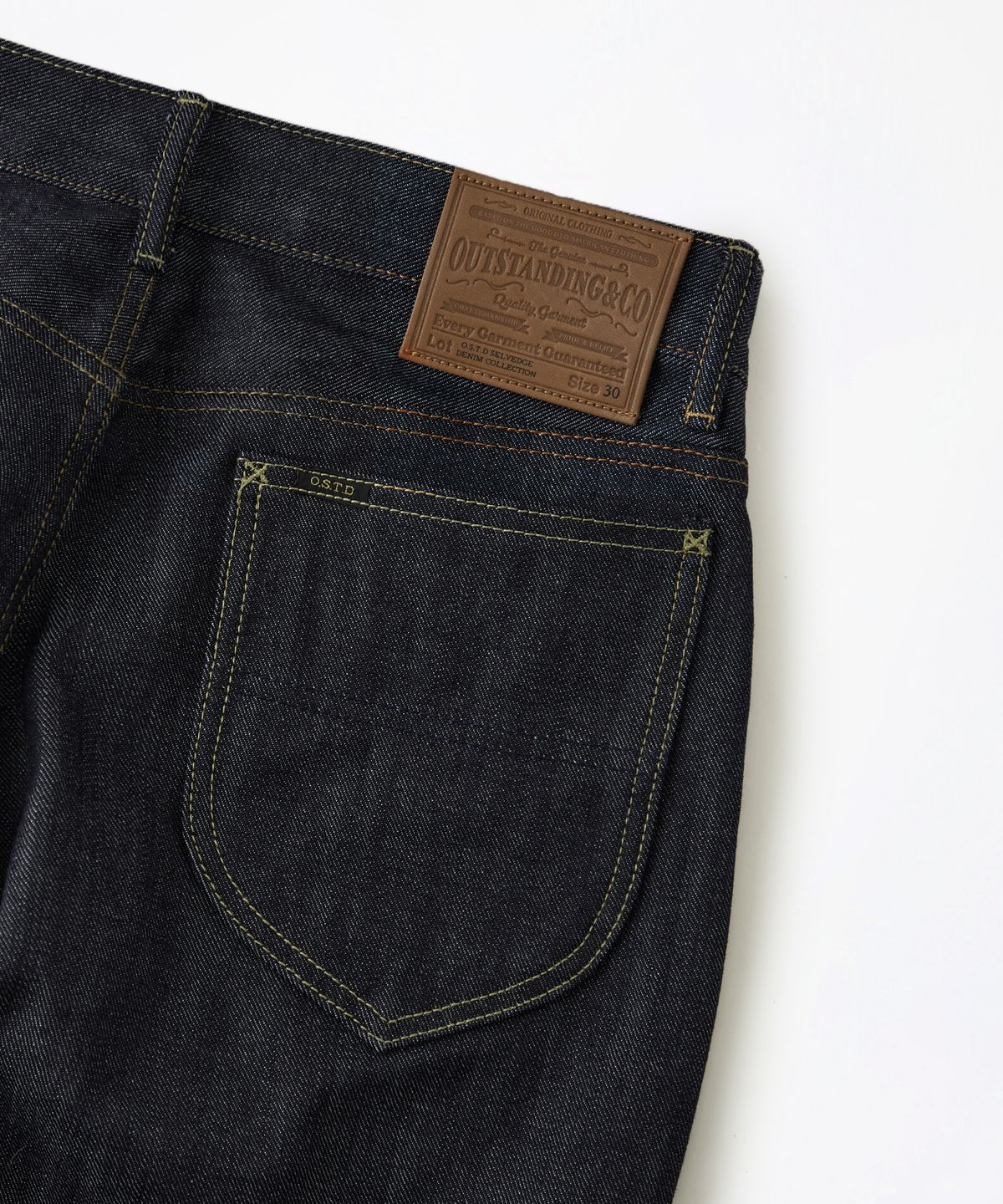 아웃스탠딩(OUTSTANDING) 50S RIDERS SELVEDGE ZIP PANTS_INDIGO