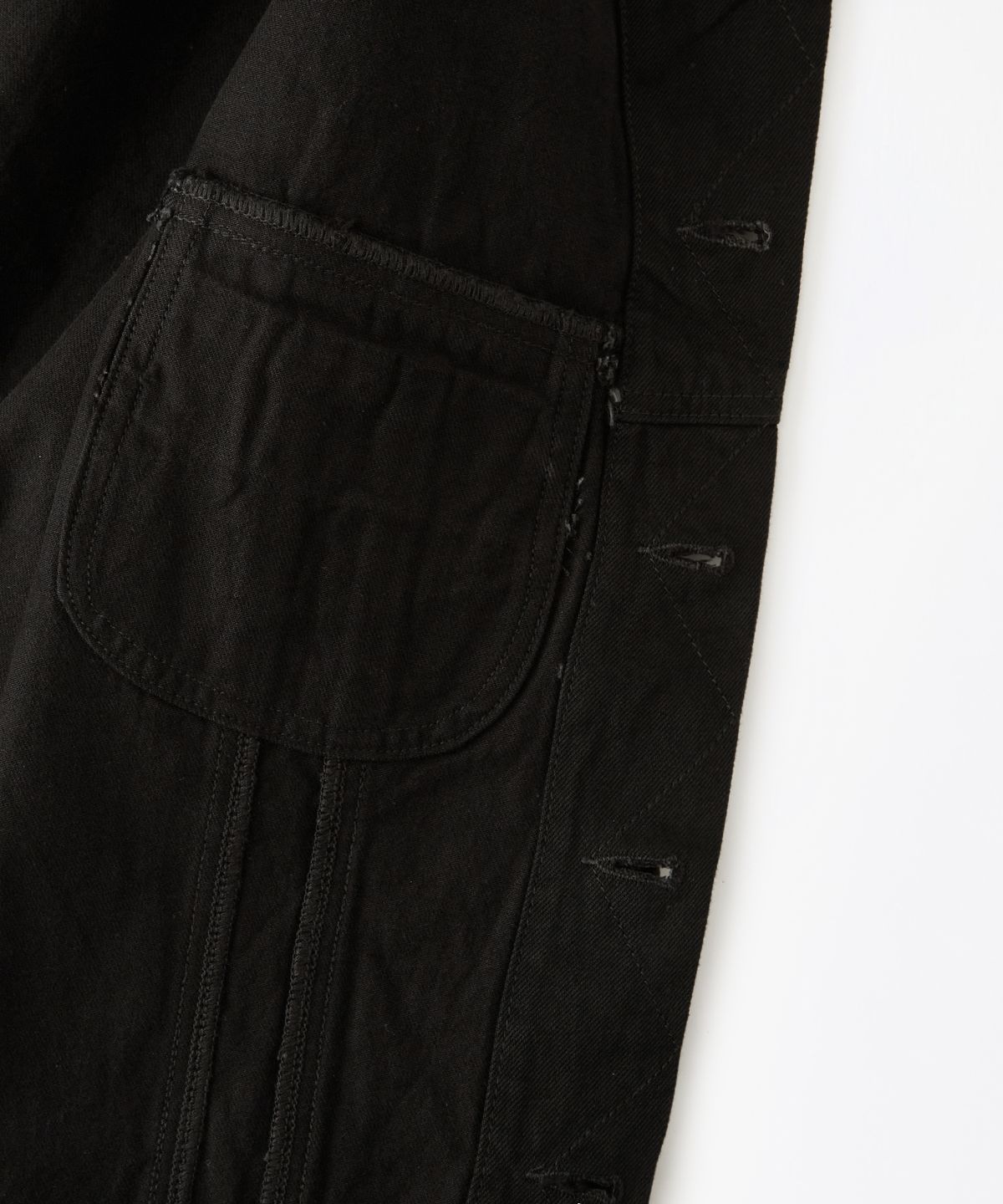 아웃스탠딩(OUTSTANDING) 50S WESTERN RIDER SELVEDGE JACKET_BLACK