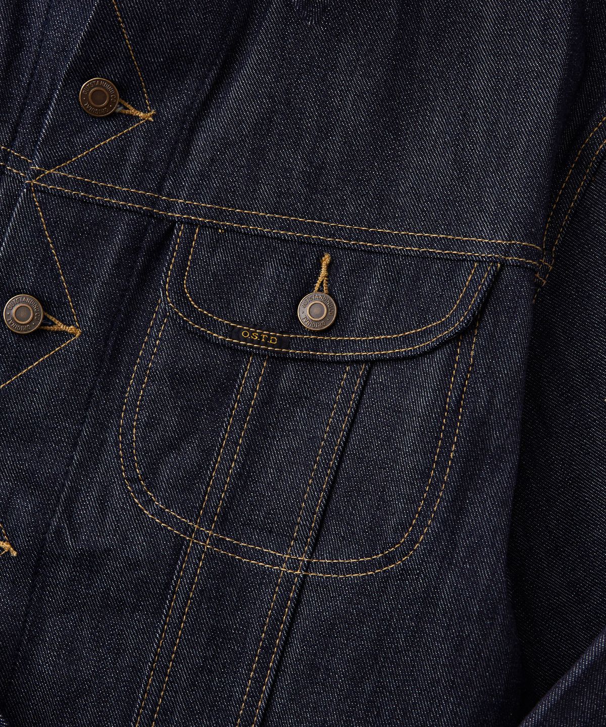 아웃스탠딩(OUTSTANDING) 50S WESTERN RIDER SELVEDGE JACKET_INDIGO