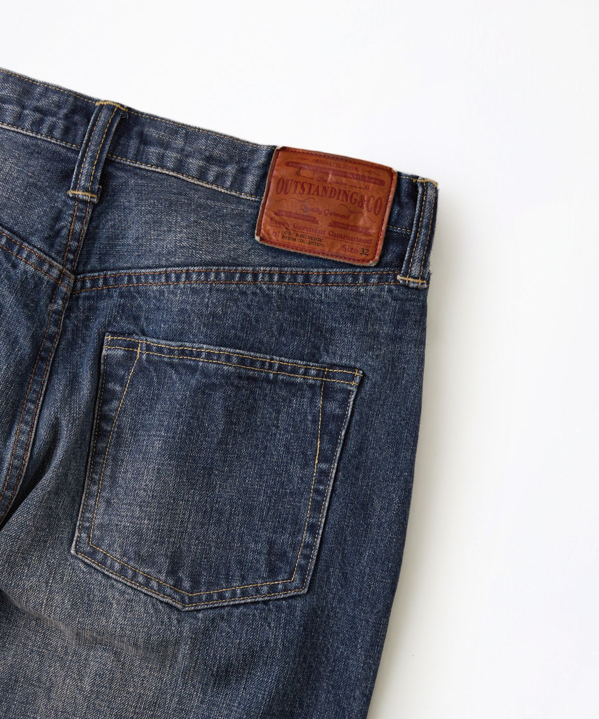 아웃스탠딩(OUTSTANDING) W.W. II SELVEDGE STRAIGHT PANTS_MEDIUM BLUE