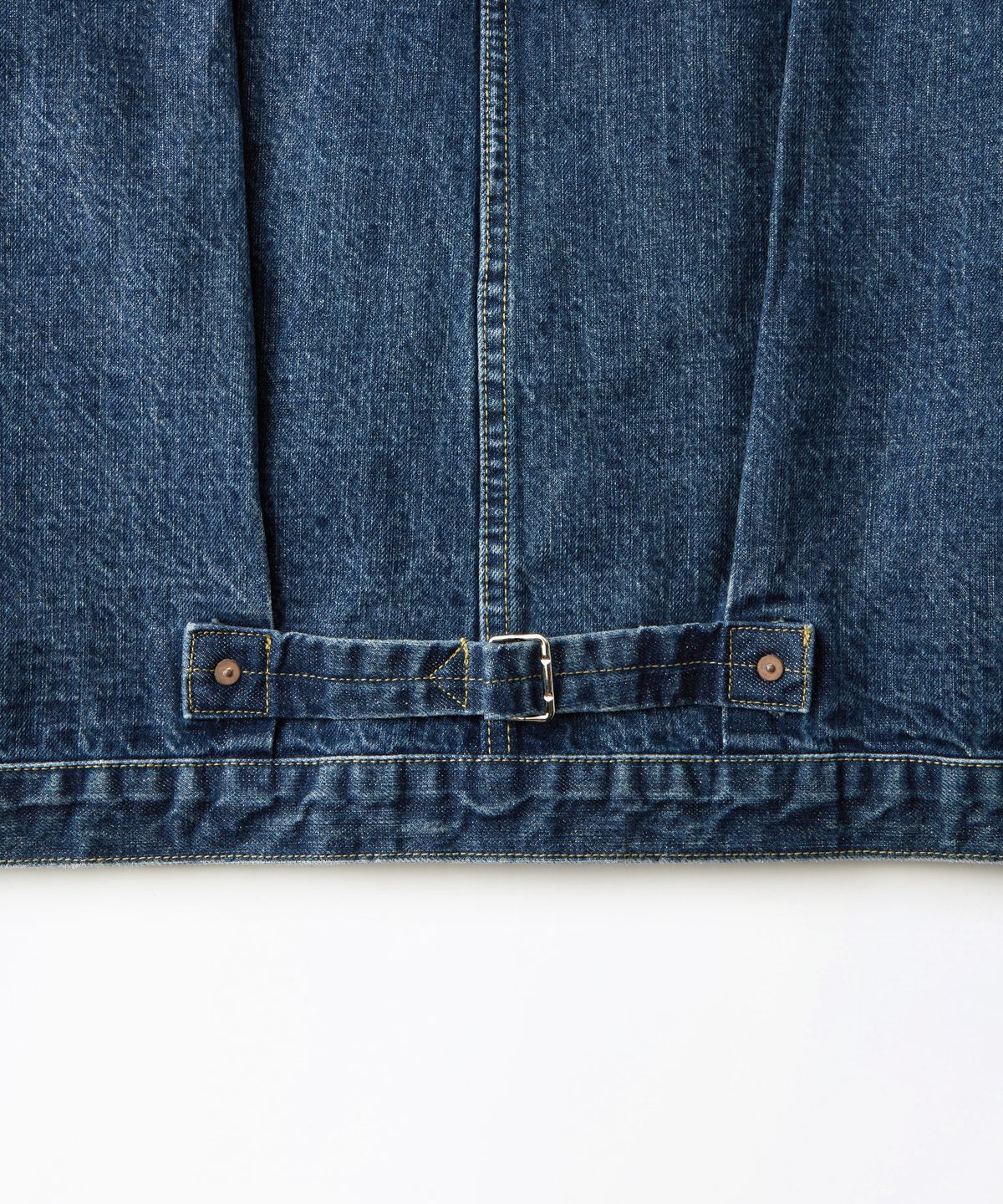 아웃스탠딩(OUTSTANDING) W.W. II SELVEDGE DENIM 1ST JACKET_MEDIUM BLUE