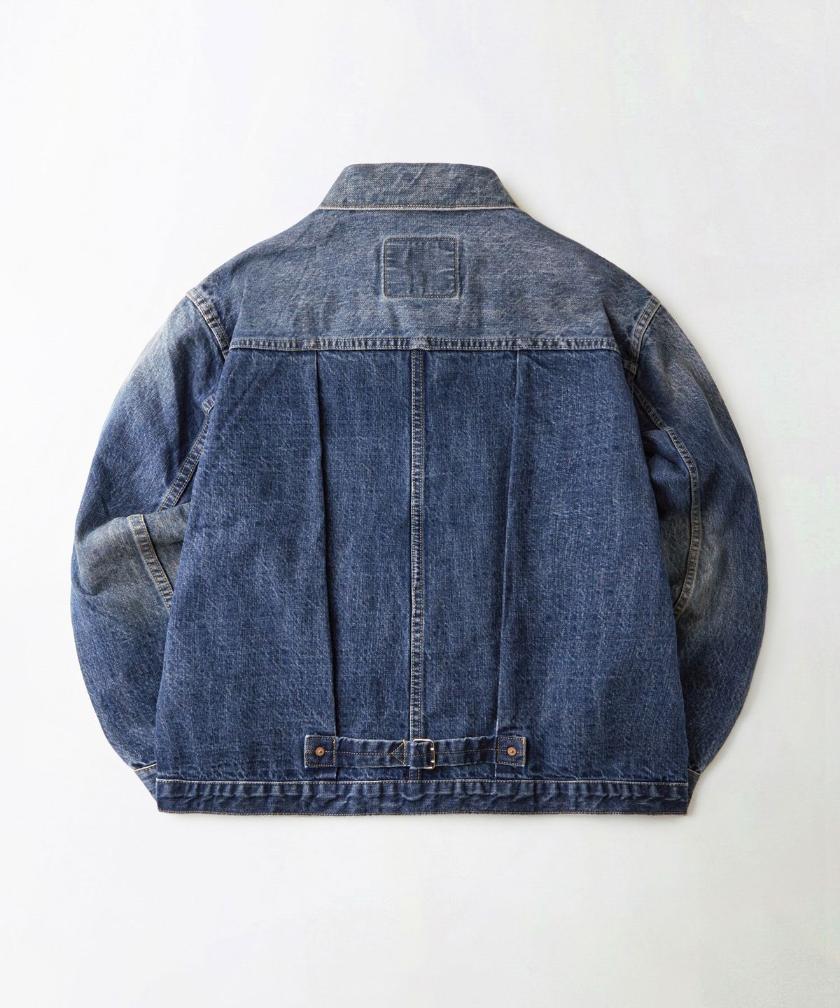 아웃스탠딩(OUTSTANDING) W.W. II SELVEDGE DENIM 1ST JACKET_MEDIUM BLUE