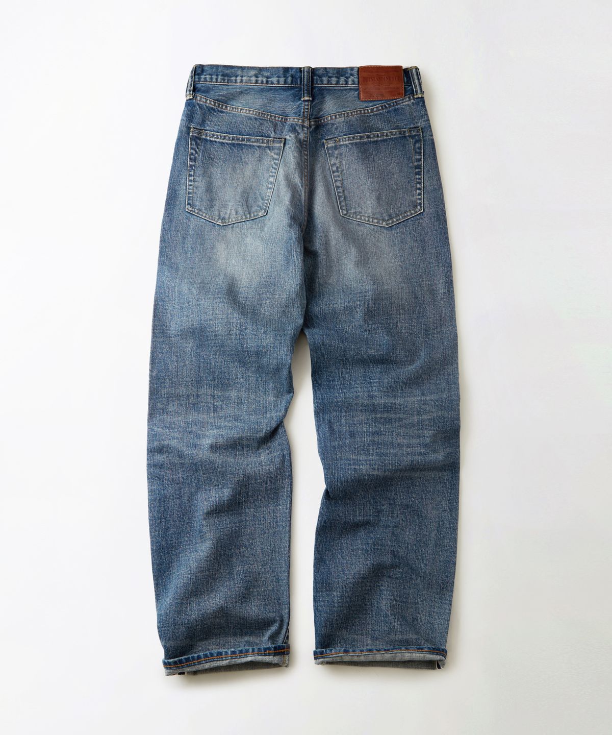 아웃스탠딩(OUTSTANDING) 40S SELVEDGE STRAIGHT PANTS_L.BLUE