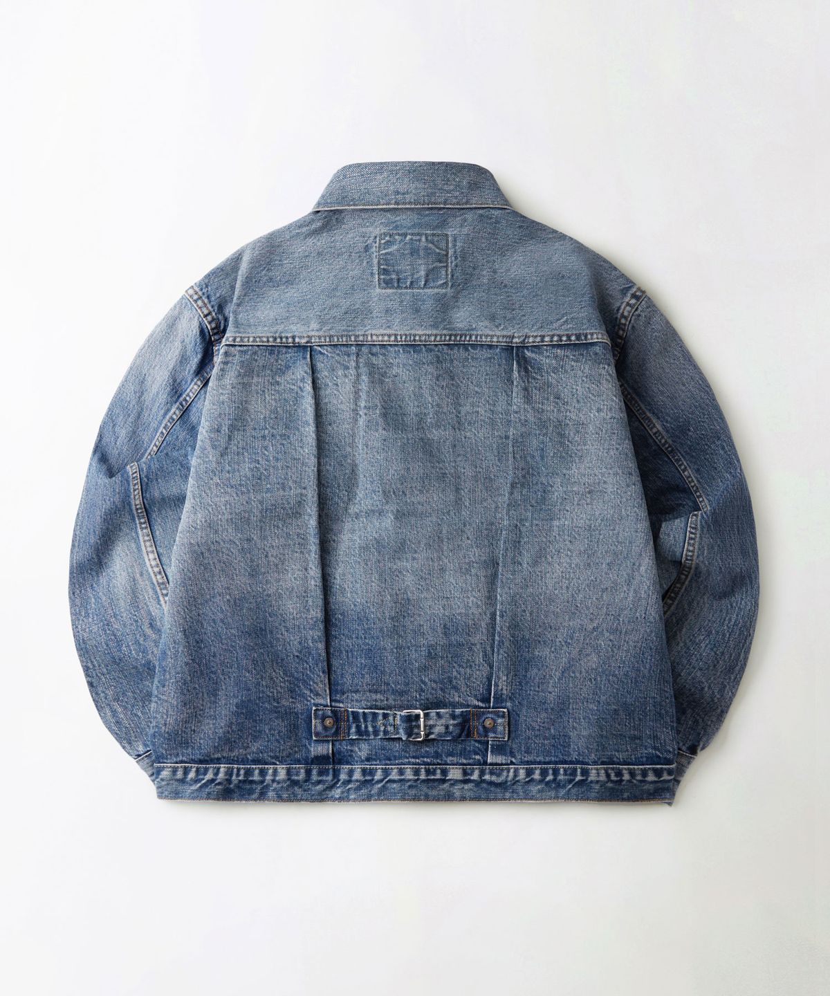 아웃스탠딩(OUTSTANDING) SELVEDGE DENIM 1ST JACKET_L.BLUE