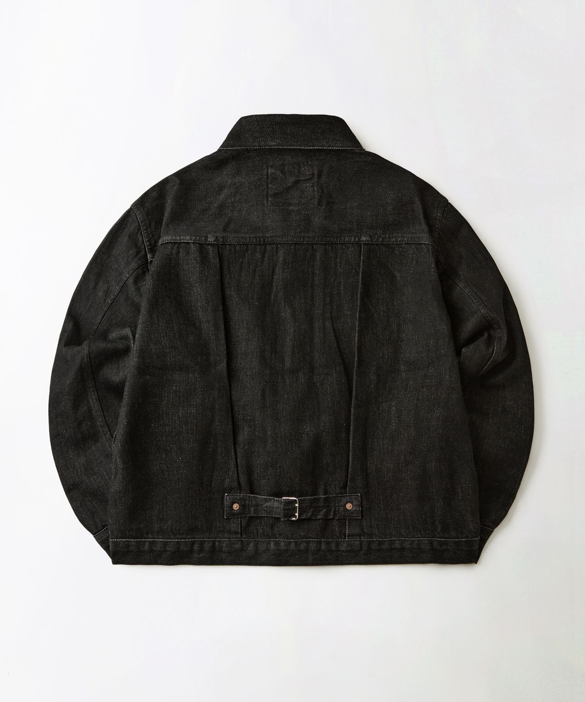 아웃스탠딩(OUTSTANDING) SELVEDGE DENIM 1ST JACKET_BLACK