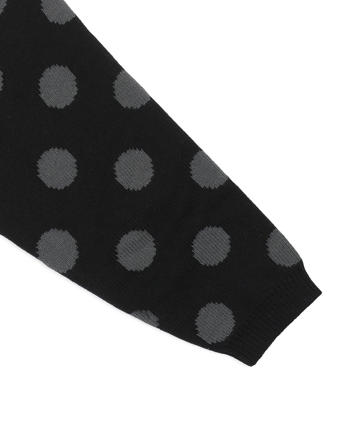 엑스톤즈(XTONZ) XTK160 도트 브이넥 니트 가디건 (BLACK)